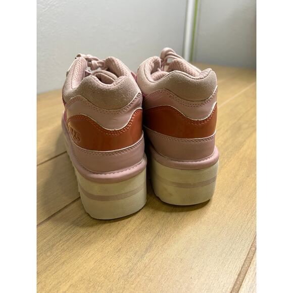 UGG Platform Sneakers Pink Suede Leather Chunky Womens Size 9 - Picture 8 of 16